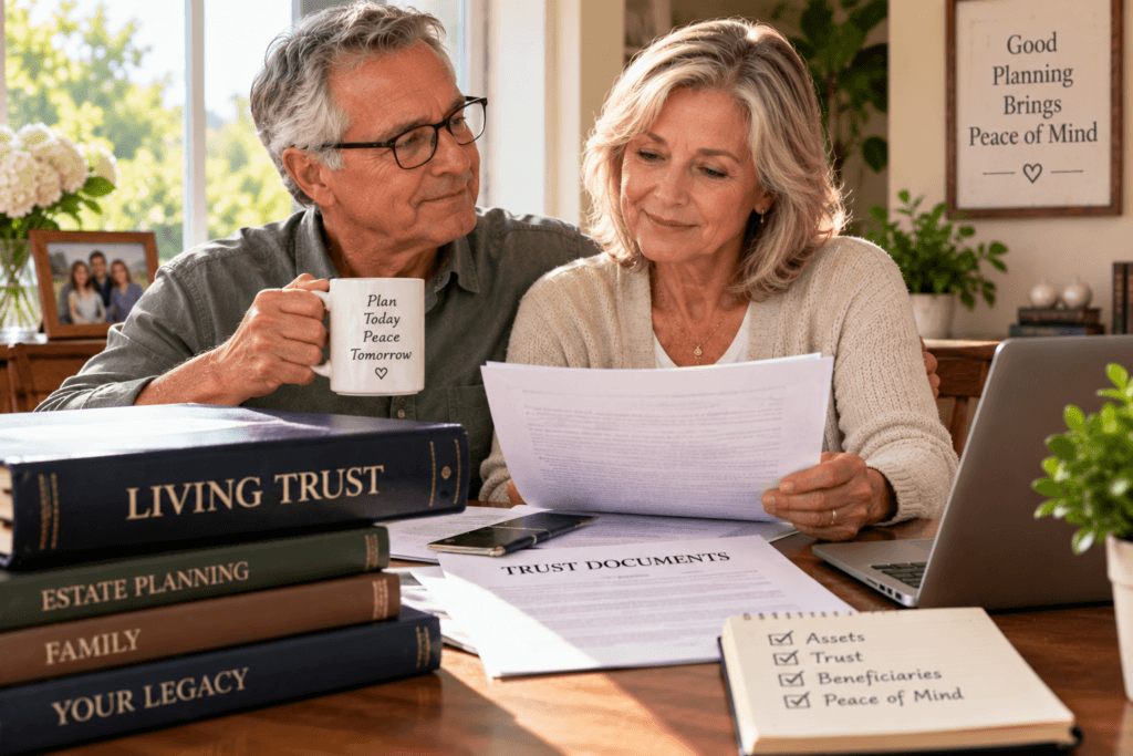 Homeowners checking whether property is vested in living trust