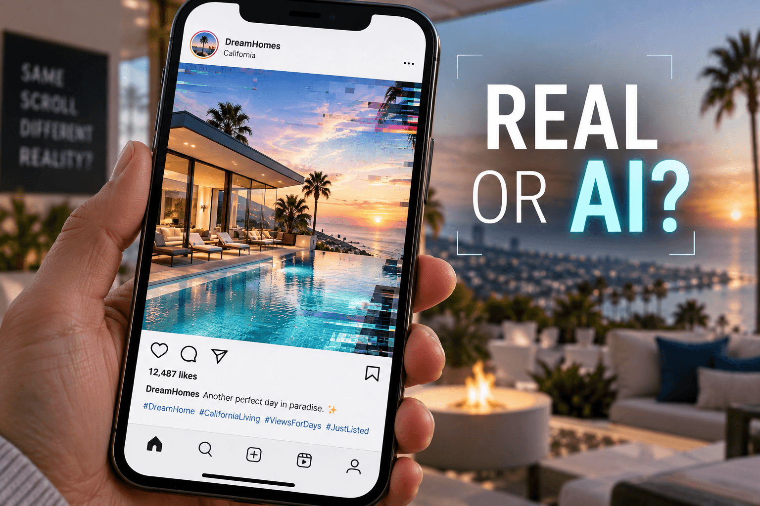AI in real estate – real or AI-generated social media content