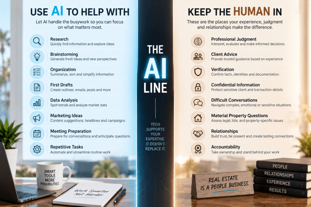 The AI Line – where Realtors should use AI versus human judgment